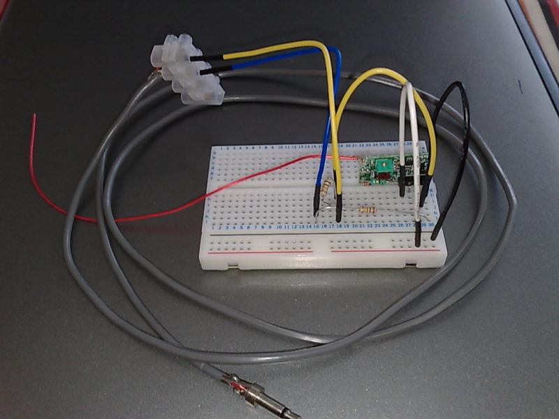 Rx on breadboard